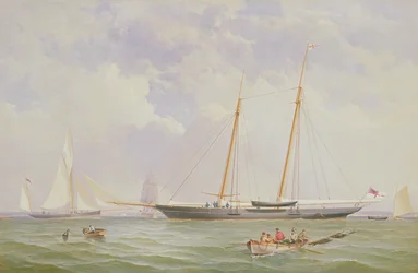 Et portrett av 110 tonns Royal Yacht Squadron Schooner 